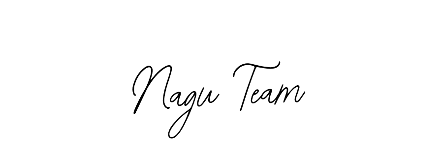 The best way (Bearetta-2O07w) to make a short signature is to pick only two or three words in your name. The name Nagu Team include a total of six letters. For converting this name. Nagu Team signature style 12 images and pictures png
