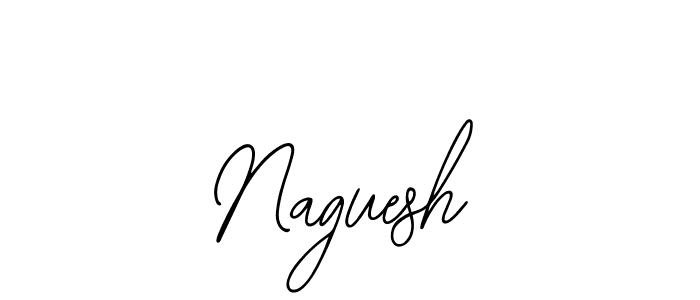 Use a signature maker to create a handwritten signature online. With this signature software, you can design (Bearetta-2O07w) your own signature for name Naguesh. Naguesh signature style 12 images and pictures png