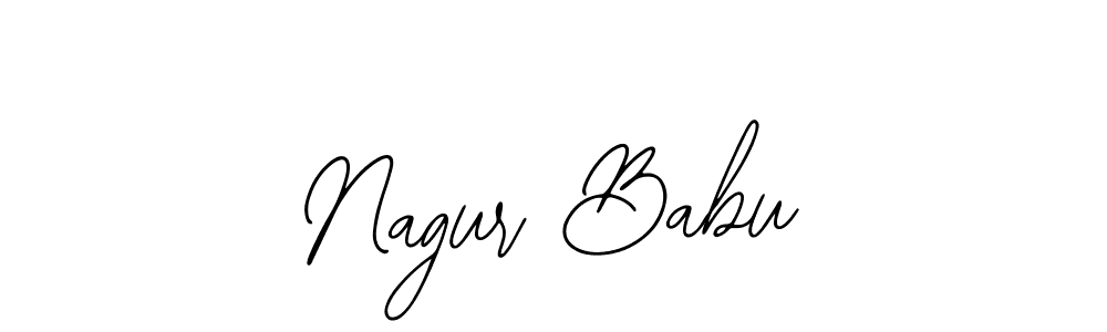 Similarly Bearetta-2O07w is the best handwritten signature design. Signature creator online .You can use it as an online autograph creator for name Nagur Babu. Nagur Babu signature style 12 images and pictures png