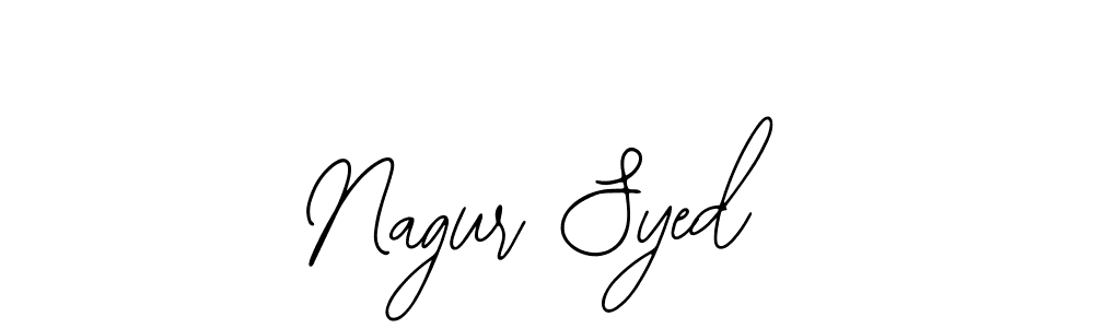 if you are searching for the best signature style for your name Nagur Syed. so please give up your signature search. here we have designed multiple signature styles  using Bearetta-2O07w. Nagur Syed signature style 12 images and pictures png