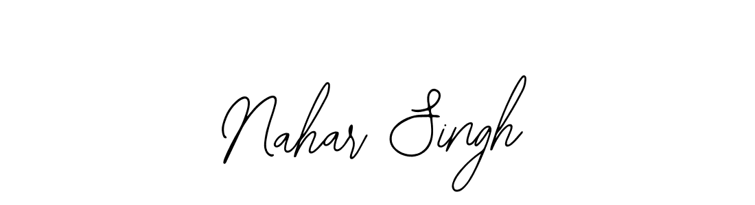 How to make Nahar Singh signature? Bearetta-2O07w is a professional autograph style. Create handwritten signature for Nahar Singh name. Nahar Singh signature style 12 images and pictures png