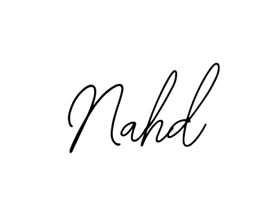How to make Nahd name signature. Use Bearetta-2O07w style for creating short signs online. This is the latest handwritten sign. Nahd signature style 12 images and pictures png