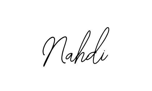 Design your own signature with our free online signature maker. With this signature software, you can create a handwritten (Bearetta-2O07w) signature for name Nahdi. Nahdi signature style 12 images and pictures png