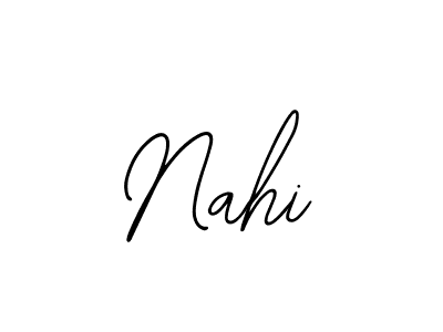 You should practise on your own different ways (Bearetta-2O07w) to write your name (Nahi) in signature. don't let someone else do it for you. Nahi signature style 12 images and pictures png