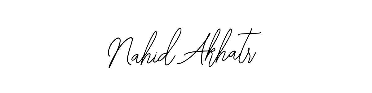 if you are searching for the best signature style for your name Nahid Akhatr. so please give up your signature search. here we have designed multiple signature styles  using Bearetta-2O07w. Nahid Akhatr signature style 12 images and pictures png