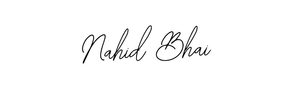 Similarly Bearetta-2O07w is the best handwritten signature design. Signature creator online .You can use it as an online autograph creator for name Nahid Bhai. Nahid Bhai signature style 12 images and pictures png