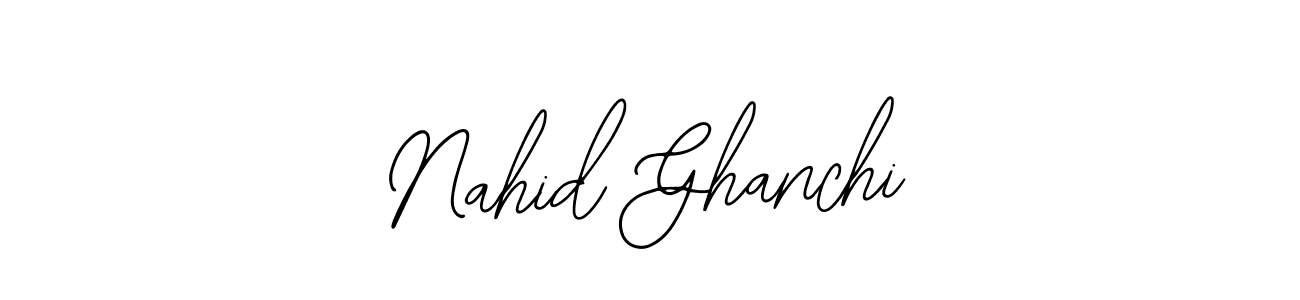 Design your own signature with our free online signature maker. With this signature software, you can create a handwritten (Bearetta-2O07w) signature for name Nahid Ghanchi. Nahid Ghanchi signature style 12 images and pictures png