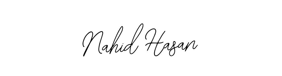 Also You can easily find your signature by using the search form. We will create Nahid Hasan name handwritten signature images for you free of cost using Bearetta-2O07w sign style. Nahid Hasan signature style 12 images and pictures png