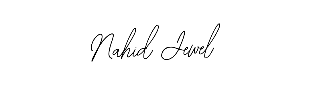 Design your own signature with our free online signature maker. With this signature software, you can create a handwritten (Bearetta-2O07w) signature for name Nahid Jewel. Nahid Jewel signature style 12 images and pictures png