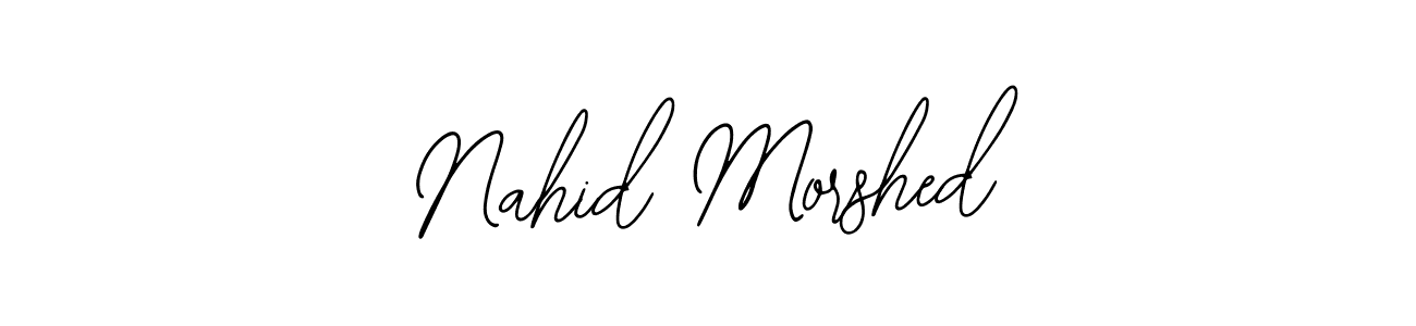 Create a beautiful signature design for name Nahid Morshed. With this signature (Bearetta-2O07w) fonts, you can make a handwritten signature for free. Nahid Morshed signature style 12 images and pictures png