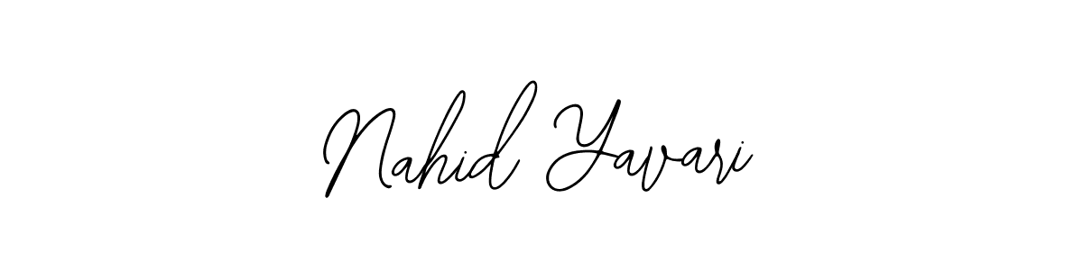 Make a beautiful signature design for name Nahid Yavari. With this signature (Bearetta-2O07w) style, you can create a handwritten signature for free. Nahid Yavari signature style 12 images and pictures png