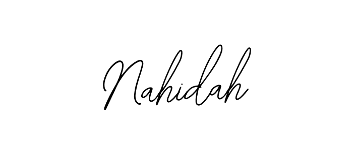 You should practise on your own different ways (Bearetta-2O07w) to write your name (Nahidah) in signature. don't let someone else do it for you. Nahidah signature style 12 images and pictures png