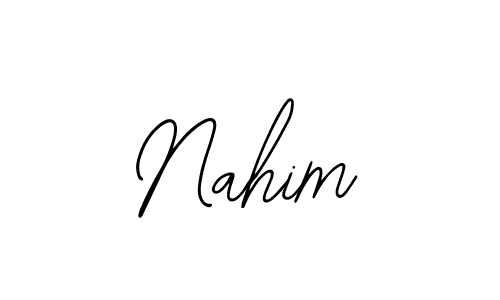 Also we have Nahim name is the best signature style. Create professional handwritten signature collection using Bearetta-2O07w autograph style. Nahim signature style 12 images and pictures png