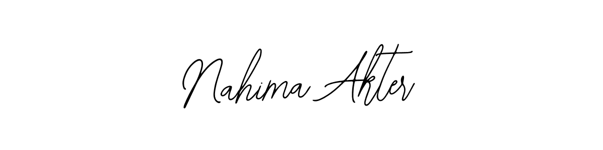 if you are searching for the best signature style for your name Nahima Akter. so please give up your signature search. here we have designed multiple signature styles  using Bearetta-2O07w. Nahima Akter signature style 12 images and pictures png