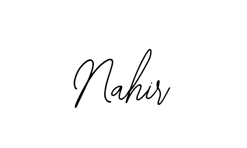 Make a beautiful signature design for name Nahir. With this signature (Bearetta-2O07w) style, you can create a handwritten signature for free. Nahir signature style 12 images and pictures png