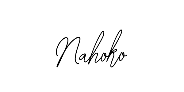 Make a beautiful signature design for name Nahoko. With this signature (Bearetta-2O07w) style, you can create a handwritten signature for free. Nahoko signature style 12 images and pictures png