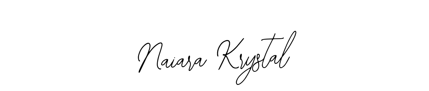Design your own signature with our free online signature maker. With this signature software, you can create a handwritten (Bearetta-2O07w) signature for name Naiara Krystal. Naiara Krystal signature style 12 images and pictures png