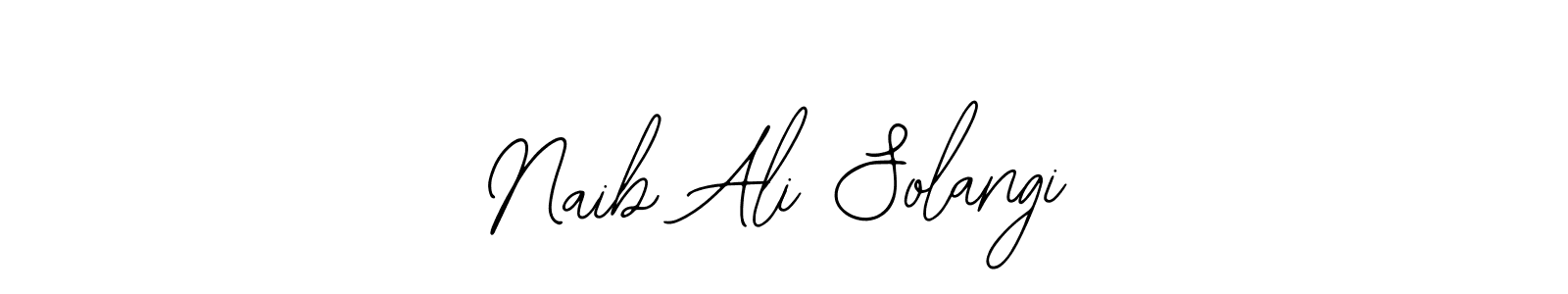 Use a signature maker to create a handwritten signature online. With this signature software, you can design (Bearetta-2O07w) your own signature for name Naib Ali Solangi. Naib Ali Solangi signature style 12 images and pictures png