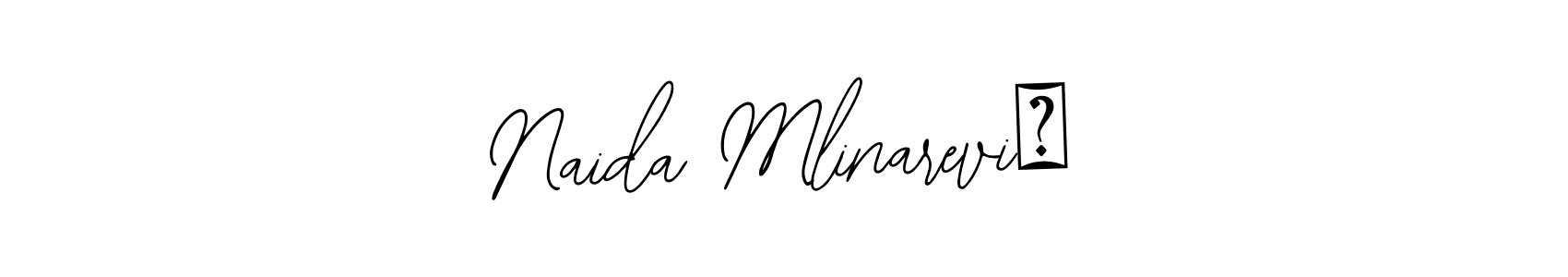 Also You can easily find your signature by using the search form. We will create Naida Mlinarević name handwritten signature images for you free of cost using Bearetta-2O07w sign style. Naida Mlinarević signature style 12 images and pictures png
