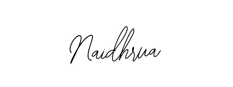 Design your own signature with our free online signature maker. With this signature software, you can create a handwritten (Bearetta-2O07w) signature for name Naidhrua. Naidhrua signature style 12 images and pictures png