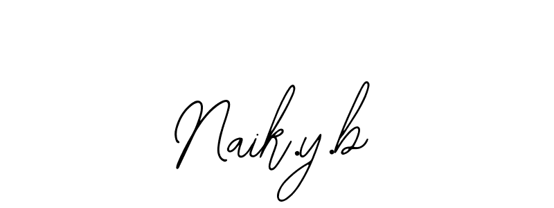Design your own signature with our free online signature maker. With this signature software, you can create a handwritten (Bearetta-2O07w) signature for name Naik.y.b. Naik.y.b signature style 12 images and pictures png