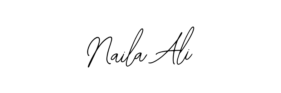 Design your own signature with our free online signature maker. With this signature software, you can create a handwritten (Bearetta-2O07w) signature for name Naila Ali. Naila Ali signature style 12 images and pictures png