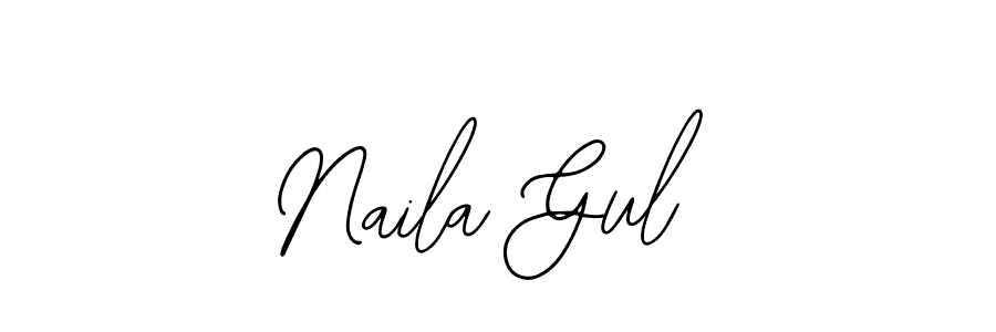 Use a signature maker to create a handwritten signature online. With this signature software, you can design (Bearetta-2O07w) your own signature for name Naila Gul. Naila Gul signature style 12 images and pictures png