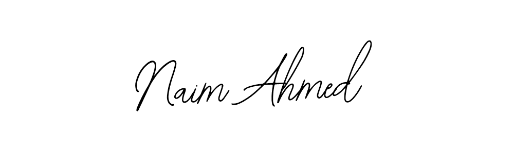 Use a signature maker to create a handwritten signature online. With this signature software, you can design (Bearetta-2O07w) your own signature for name Naim Ahmed. Naim Ahmed signature style 12 images and pictures png