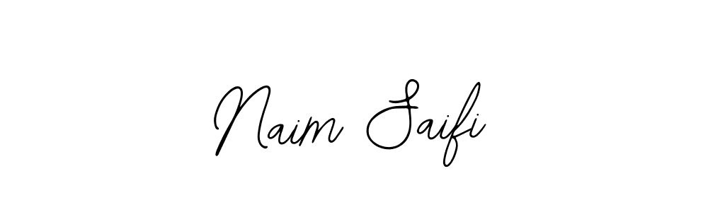 How to make Naim Saifi name signature. Use Bearetta-2O07w style for creating short signs online. This is the latest handwritten sign. Naim Saifi signature style 12 images and pictures png