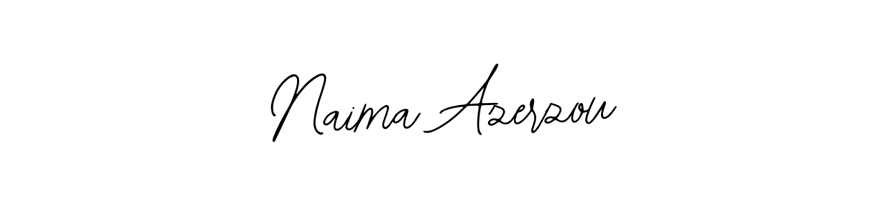 Make a beautiful signature design for name Naima Azerzou. With this signature (Bearetta-2O07w) style, you can create a handwritten signature for free. Naima Azerzou signature style 12 images and pictures png