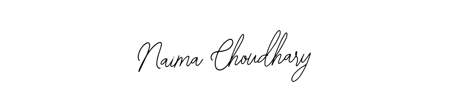 Design your own signature with our free online signature maker. With this signature software, you can create a handwritten (Bearetta-2O07w) signature for name Naima Choudhary. Naima Choudhary signature style 12 images and pictures png