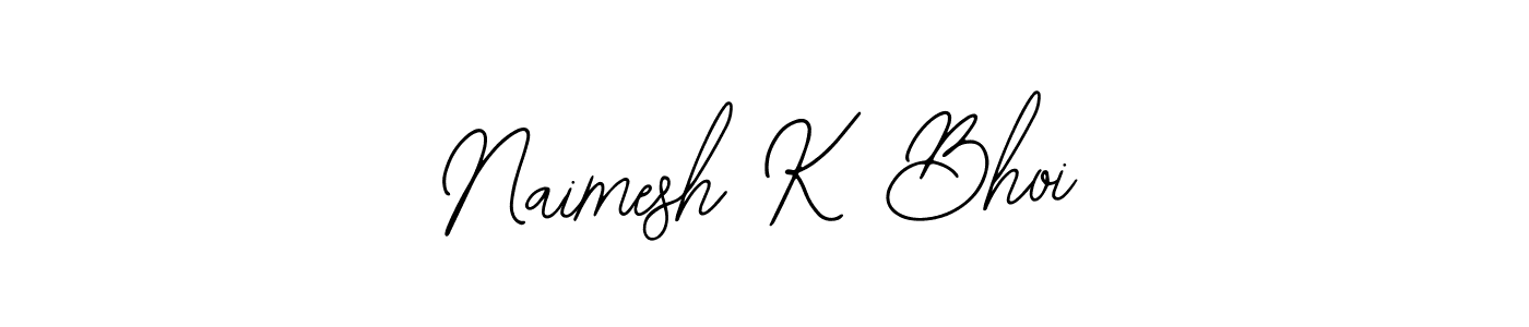 Create a beautiful signature design for name Naimesh K Bhoi. With this signature (Bearetta-2O07w) fonts, you can make a handwritten signature for free. Naimesh K Bhoi signature style 12 images and pictures png