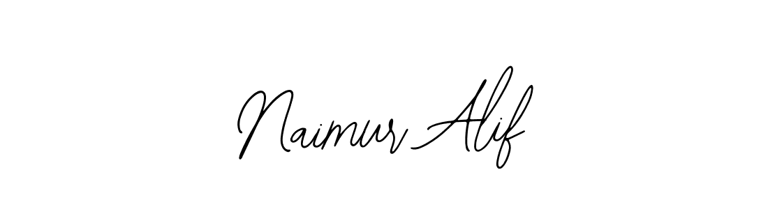 Design your own signature with our free online signature maker. With this signature software, you can create a handwritten (Bearetta-2O07w) signature for name Naimur Alif. Naimur Alif signature style 12 images and pictures png