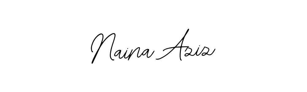 How to make Naina Aziz signature? Bearetta-2O07w is a professional autograph style. Create handwritten signature for Naina Aziz name. Naina Aziz signature style 12 images and pictures png