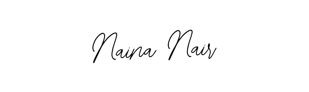 The best way (Bearetta-2O07w) to make a short signature is to pick only two or three words in your name. The name Naina Nair include a total of six letters. For converting this name. Naina Nair signature style 12 images and pictures png