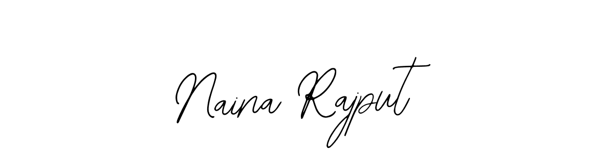 You should practise on your own different ways (Bearetta-2O07w) to write your name (Naina Rajput) in signature. don't let someone else do it for you. Naina Rajput signature style 12 images and pictures png