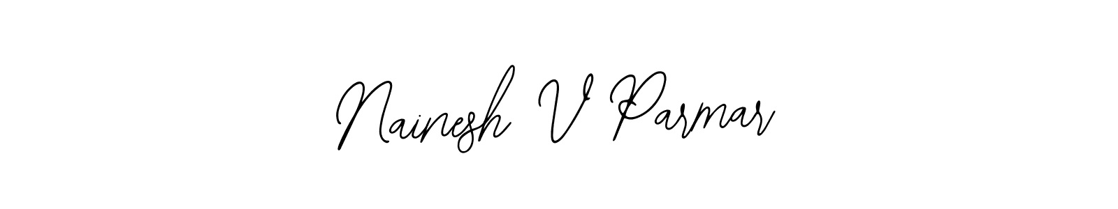 How to Draw Nainesh V Parmar signature style? Bearetta-2O07w is a latest design signature styles for name Nainesh V Parmar. Nainesh V Parmar signature style 12 images and pictures png