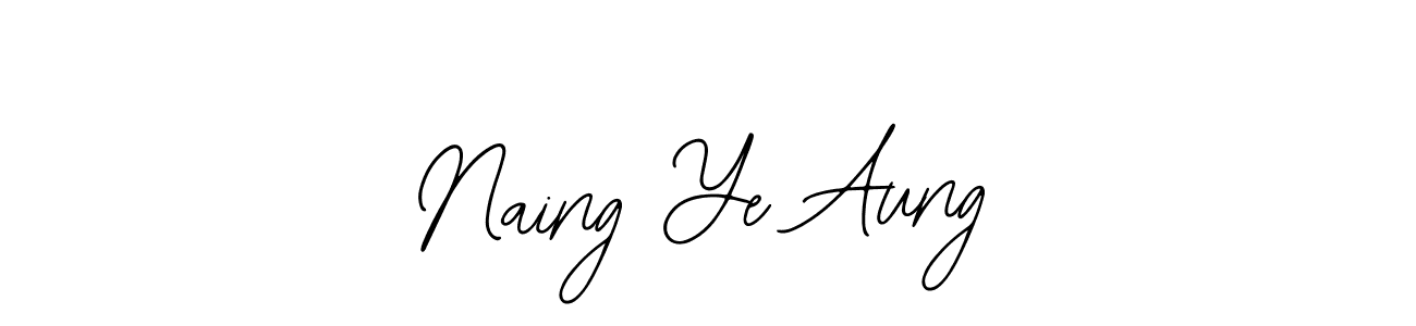 Similarly Bearetta-2O07w is the best handwritten signature design. Signature creator online .You can use it as an online autograph creator for name Naing Ye Aung. Naing Ye Aung signature style 12 images and pictures png