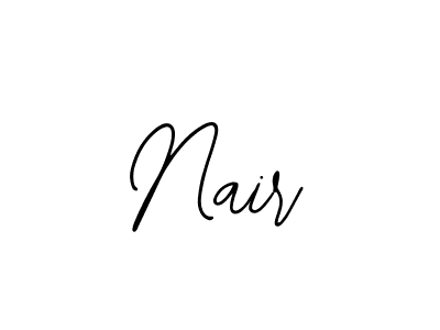 Design your own signature with our free online signature maker. With this signature software, you can create a handwritten (Bearetta-2O07w) signature for name Nair. Nair signature style 12 images and pictures png