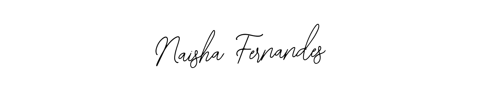 How to make Naisha Fernandes name signature. Use Bearetta-2O07w style for creating short signs online. This is the latest handwritten sign. Naisha Fernandes signature style 12 images and pictures png