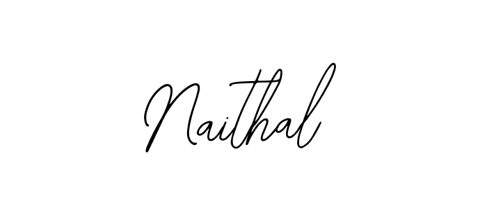 Use a signature maker to create a handwritten signature online. With this signature software, you can design (Bearetta-2O07w) your own signature for name Naithal. Naithal signature style 12 images and pictures png