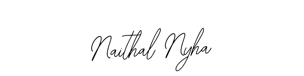 Make a beautiful signature design for name Naithal Nyha. With this signature (Bearetta-2O07w) style, you can create a handwritten signature for free. Naithal Nyha signature style 12 images and pictures png