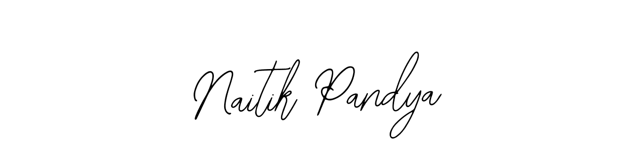 Design your own signature with our free online signature maker. With this signature software, you can create a handwritten (Bearetta-2O07w) signature for name Naitik Pandya. Naitik Pandya signature style 12 images and pictures png