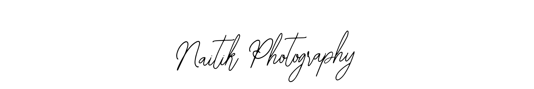 How to make Naitik Photography name signature. Use Bearetta-2O07w style for creating short signs online. This is the latest handwritten sign. Naitik Photography signature style 12 images and pictures png