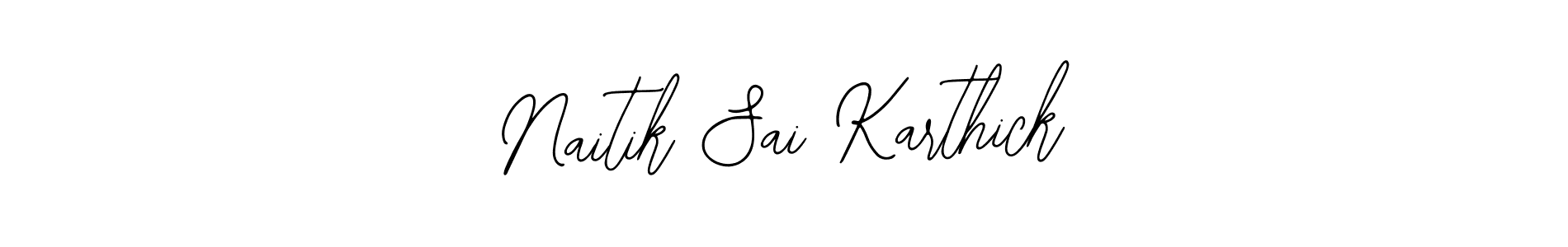 It looks lik you need a new signature style for name Naitik Sai Karthick. Design unique handwritten (Bearetta-2O07w) signature with our free signature maker in just a few clicks. Naitik Sai Karthick signature style 12 images and pictures png