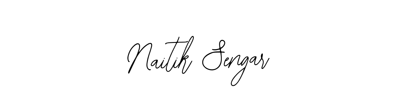 Design your own signature with our free online signature maker. With this signature software, you can create a handwritten (Bearetta-2O07w) signature for name Naitik Sengar. Naitik Sengar signature style 12 images and pictures png