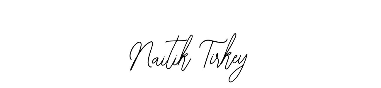 The best way (Bearetta-2O07w) to make a short signature is to pick only two or three words in your name. The name Naitik Tirkey include a total of six letters. For converting this name. Naitik Tirkey signature style 12 images and pictures png