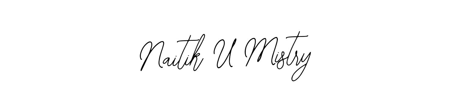 Also we have Naitik U Mistry name is the best signature style. Create professional handwritten signature collection using Bearetta-2O07w autograph style. Naitik U Mistry signature style 12 images and pictures png