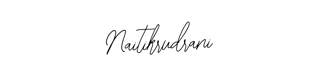 Create a beautiful signature design for name Naitikrudrani. With this signature (Bearetta-2O07w) fonts, you can make a handwritten signature for free. Naitikrudrani signature style 12 images and pictures png