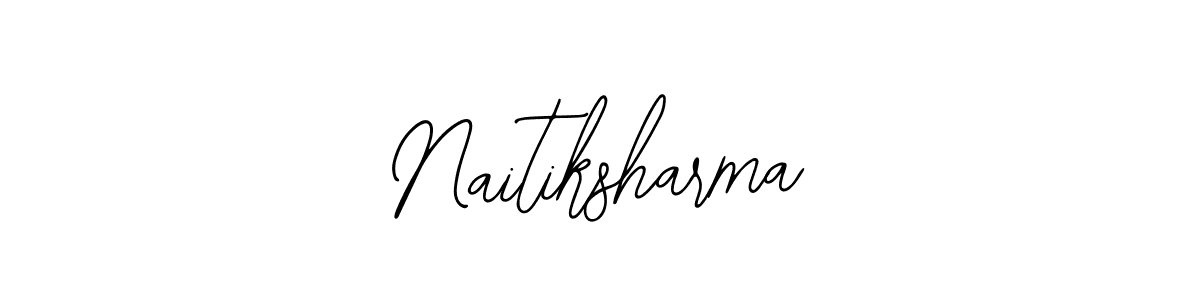 if you are searching for the best signature style for your name Naitiksharma. so please give up your signature search. here we have designed multiple signature styles  using Bearetta-2O07w. Naitiksharma signature style 12 images and pictures png